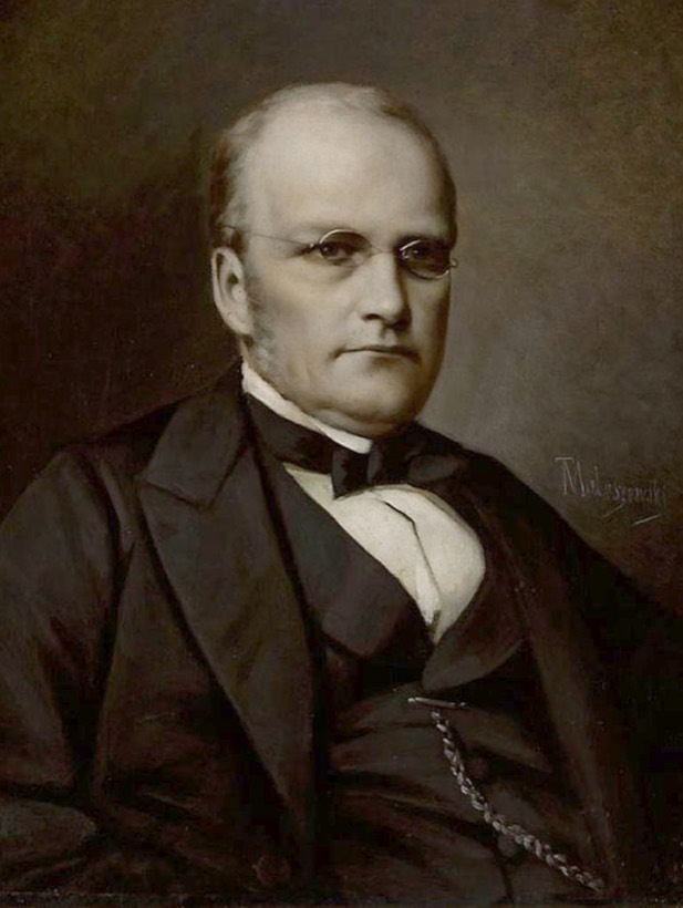 Portret mężczyzny w surducie z muszką